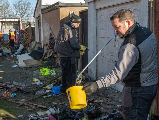 Cleaning up an alleyway