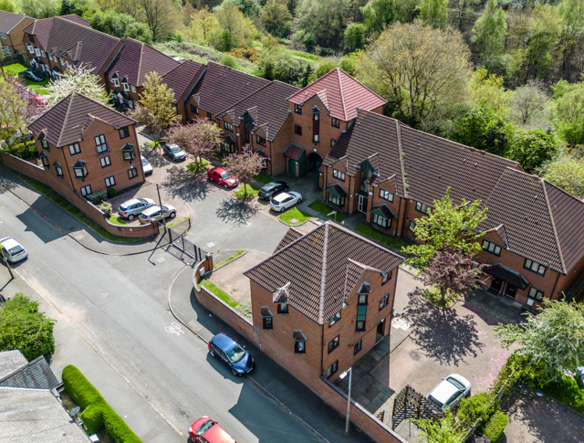 An aerial photo of Great Arthur Street