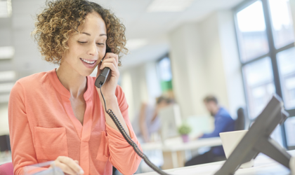 Woman Talking On Phone