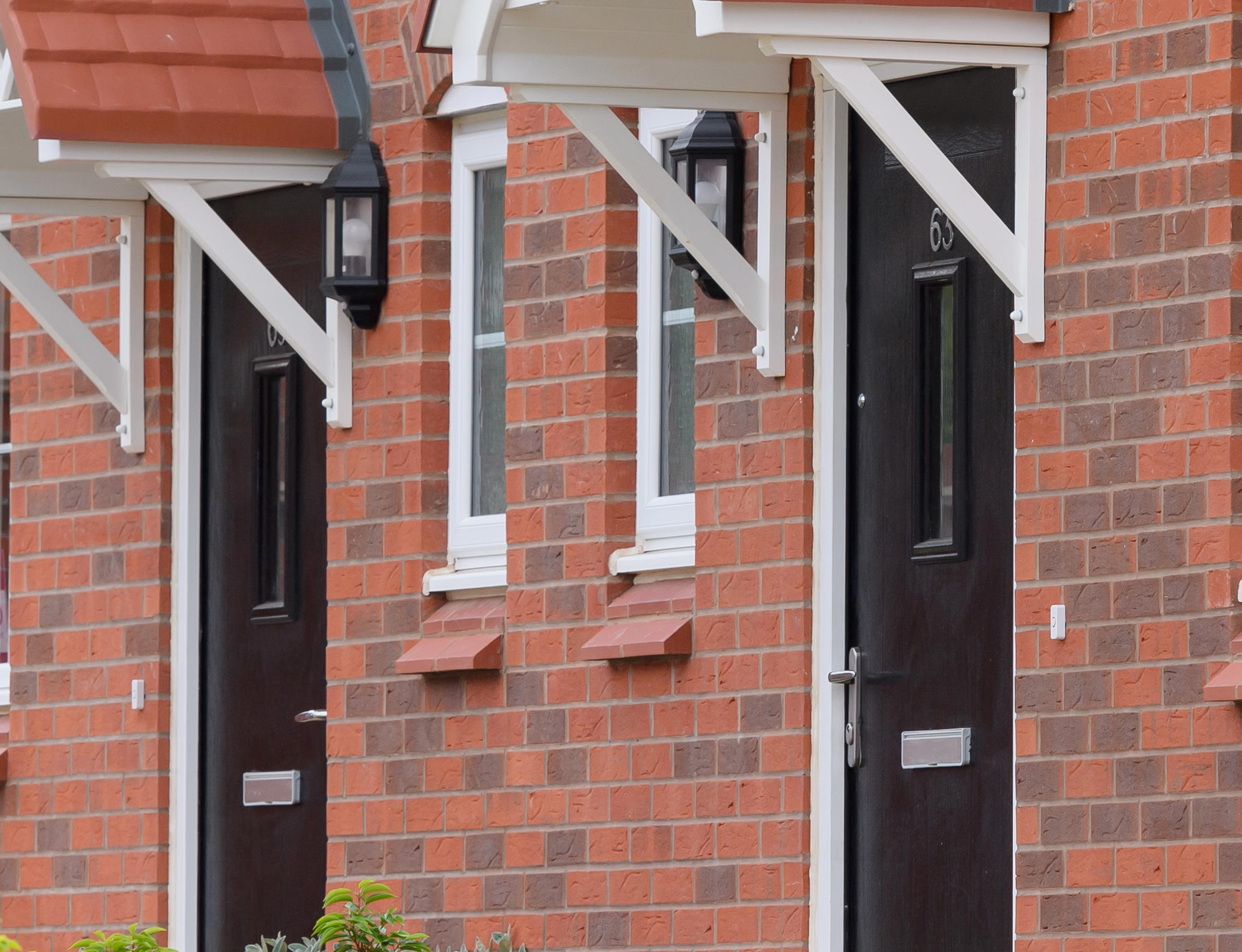 Front of 2 homes at Plough Hill in Nuneaton