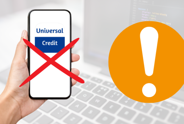 Image warning you of a fake Universal Credit app