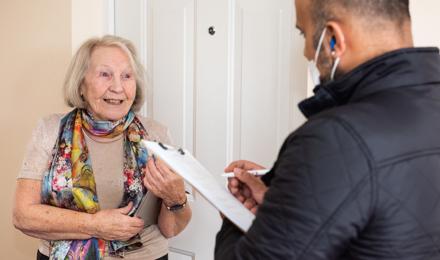 A tenant being asked questions