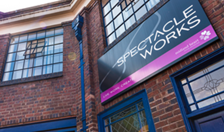 Outside photo of Spectacle Works