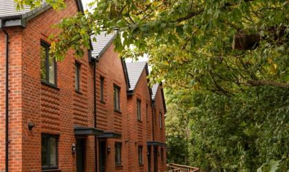 A row of houses at Abbey Road